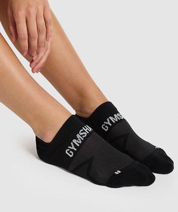 Gymshark No Show Performance Strumpor Accessories Svarta | SE 4271XYU